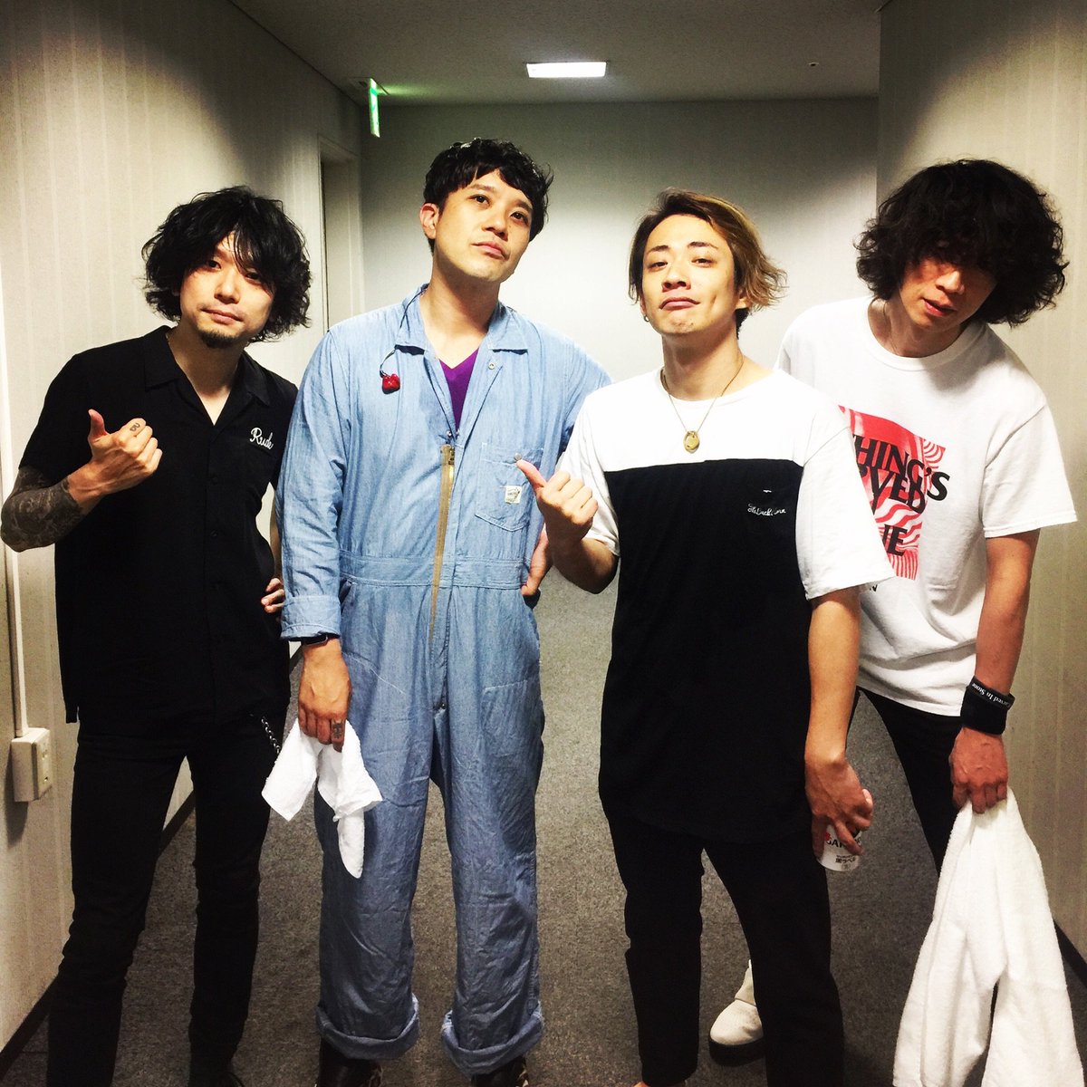 RuiHashimoto's tweet photo. なんばハッチでのNothing's Carved In Stone「Mirror Ocean Tour」ライブ撮影終了!Mirror Oceanの世界感がっちりな最高なライブでしたー!写真はライブ直後のナッシングス!
#サウシュー #ncis #nothingscarvedinstone #大阪 #mirrorocean https://t.co/x4UFZAZ8UP