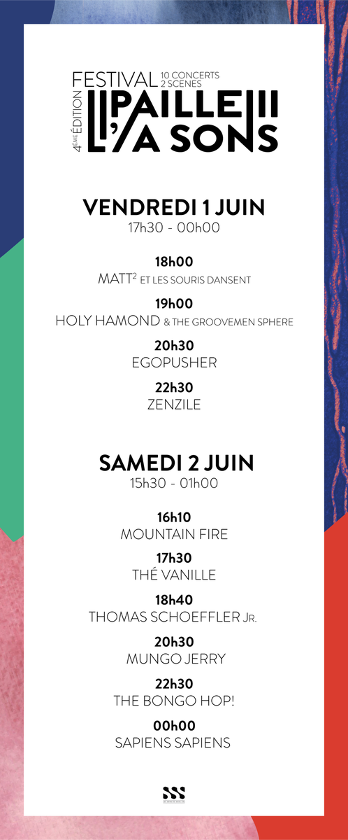 [LINE-UP 🎶] 

Le programme musical qui va bien : jour par jour, heure par heure, jour par heure... À vos agendas, à vos montres Mesdames et Messieurs ! 🕰