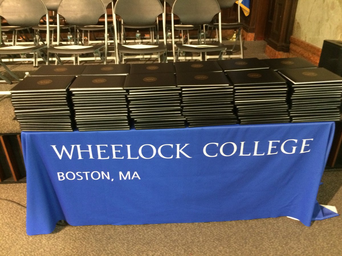 gadm_bminchello's tweet photo. Get ready @WheelockCollege students. Diplomas are stacked and ready. #wheelock2018 https://t.co/8C84AYikez