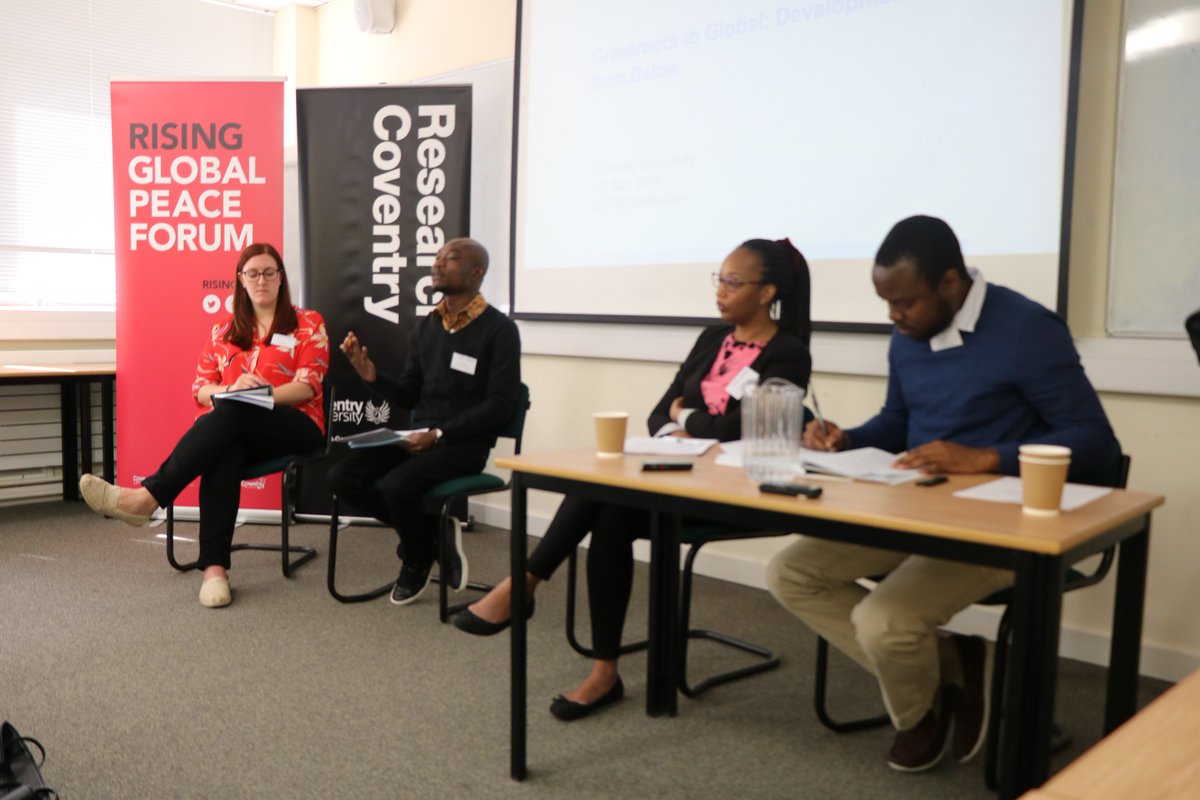 RISINGforum's tweet photo. We are delighted to be supporting today's @CTPSR_Coventry academic conference, Grassroots to Global: Development from Below!
We've had a fantastic morning gaining new knowledge and insights from exciting work all over the world!
@CovUniResearch #CTPSRGlobalDev #HappeningNow https://t.co/9cK6y3oKlo