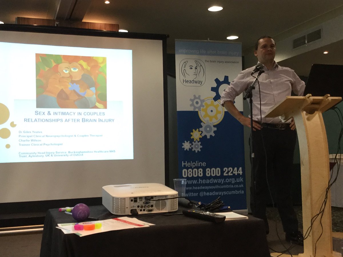 cumpstonarchive's tweet photo. The afternoon programme @HeadwaySCumbria #HeadwaySC
Dr Giles Yeates speaking about sex and intimacy after brain injury https://t.co/7EVM1lpCCH