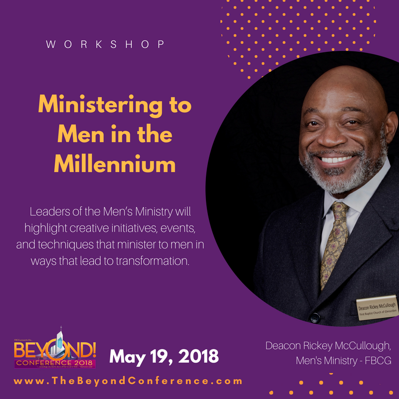 FBCG's tweet photo. This panel with leaders of the Men’s Ministry will highlight creative initiatives, events, and techniques that minister to men in ways that lead to transformation. Join us this Saturday by registering at https://t.co/zuVCjzcgBA. #FBCGLive #BeyondCon18 https://t.co/5YO2NxRnRm