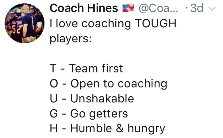 #OPNE #footballfriday              BE TOUGH!