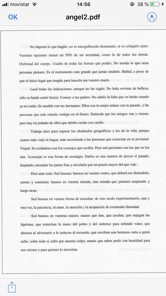 luenguina's tweet photo. carta que nos dedicó el profesor de filosofía (Ángel) a los de mi generación el último curso 😭💔 lo que daría por volver!!!!! https://t.co/W9Edz9a1JK