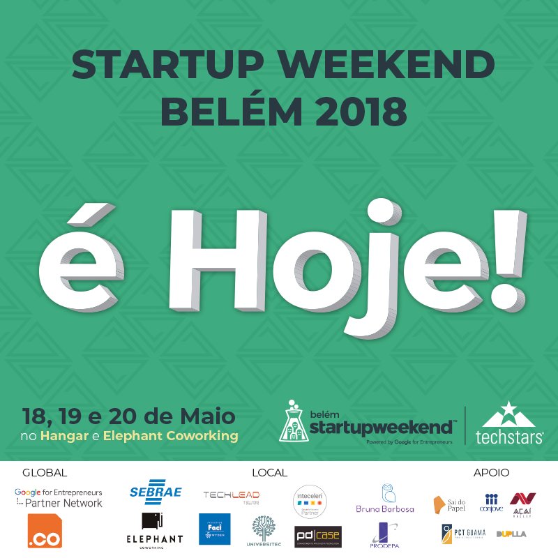 swbelem's tweet image. Faça sol ou faça chuva. É hora de colocar suas ideias para funcionar de verdade! Esperamos por você aqui no Hangar. #SWBelem2018