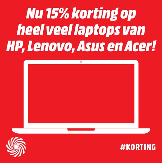 Benieuwd naar de deelnemende modellen? Vraag het aan een van onze medewerkers! Aanbiedingen zijn geldig van 18-05-2018 t/m 27-05-2018, zolang de voorraad strekt. #MediaMarktAlkmaar #Alkmaar #Aanbiedingen #korting #laptops #HP #Lenovo #Asus #Acer #volg #like