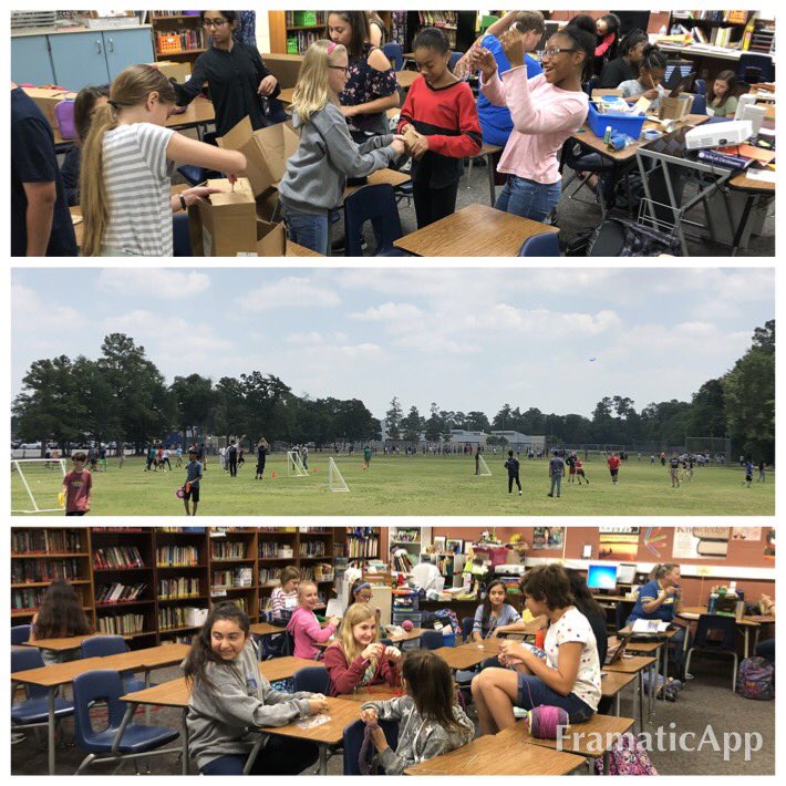 alexnlammers's tweet photo. Our last Choice Den of the year is taking place @KlebKISD! Cardboard challange, fresh air outside, and crocheting are just a few of the activities we have taking place on campus. #buildingsupercubs https://t.co/0tD62DHxcC
