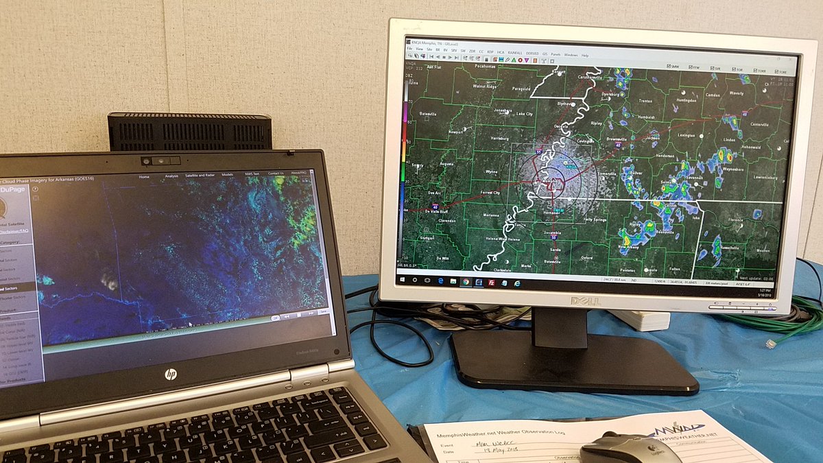 memphisweather1's tweet photo. Radar is currently clear for @memphisinmay #WCBCC18! We're hopeful for a dry afternoon, but closely monitoring in case Mother Nature has other plans! https://t.co/rqZua8q1hv