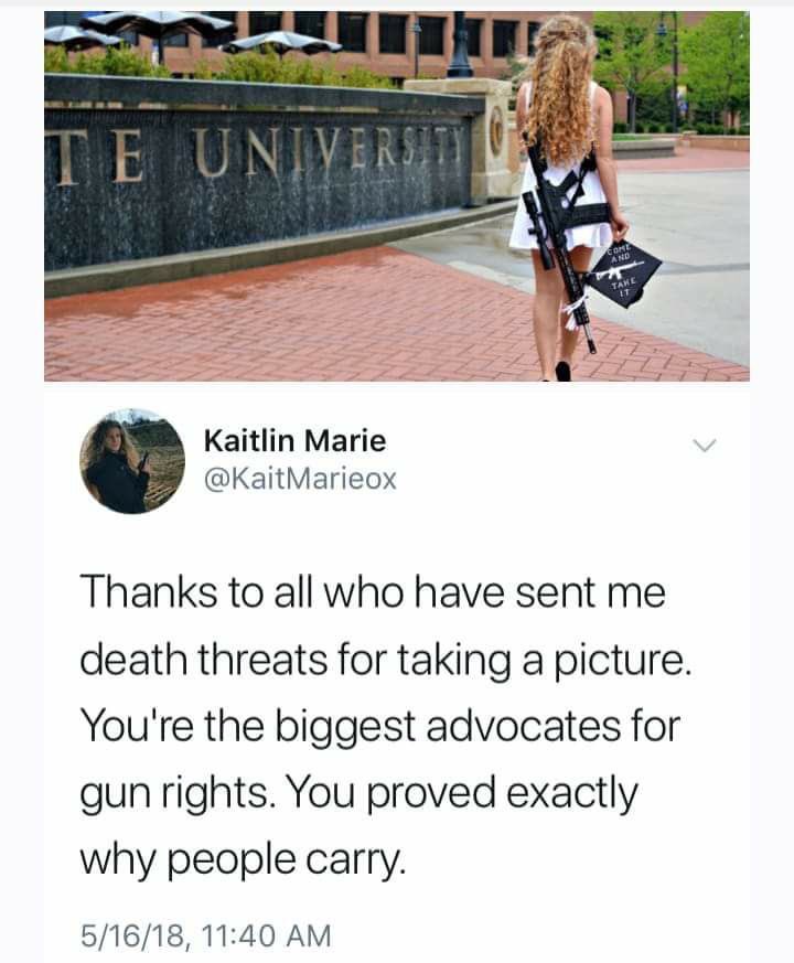 BradyMcClellan5's tweet image. What I’ve been saying for years. You say we shouldn’t have guns, yet you send #prosecondamendment supporters death threats and threaten to take (steal) our guns.