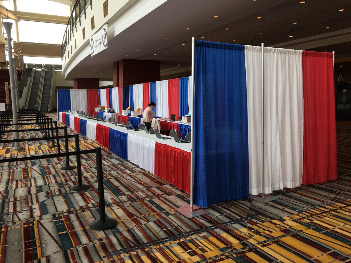 Calm before the Democrats storm the CT Convention Center #ctpolitics #ctdemconvention2018