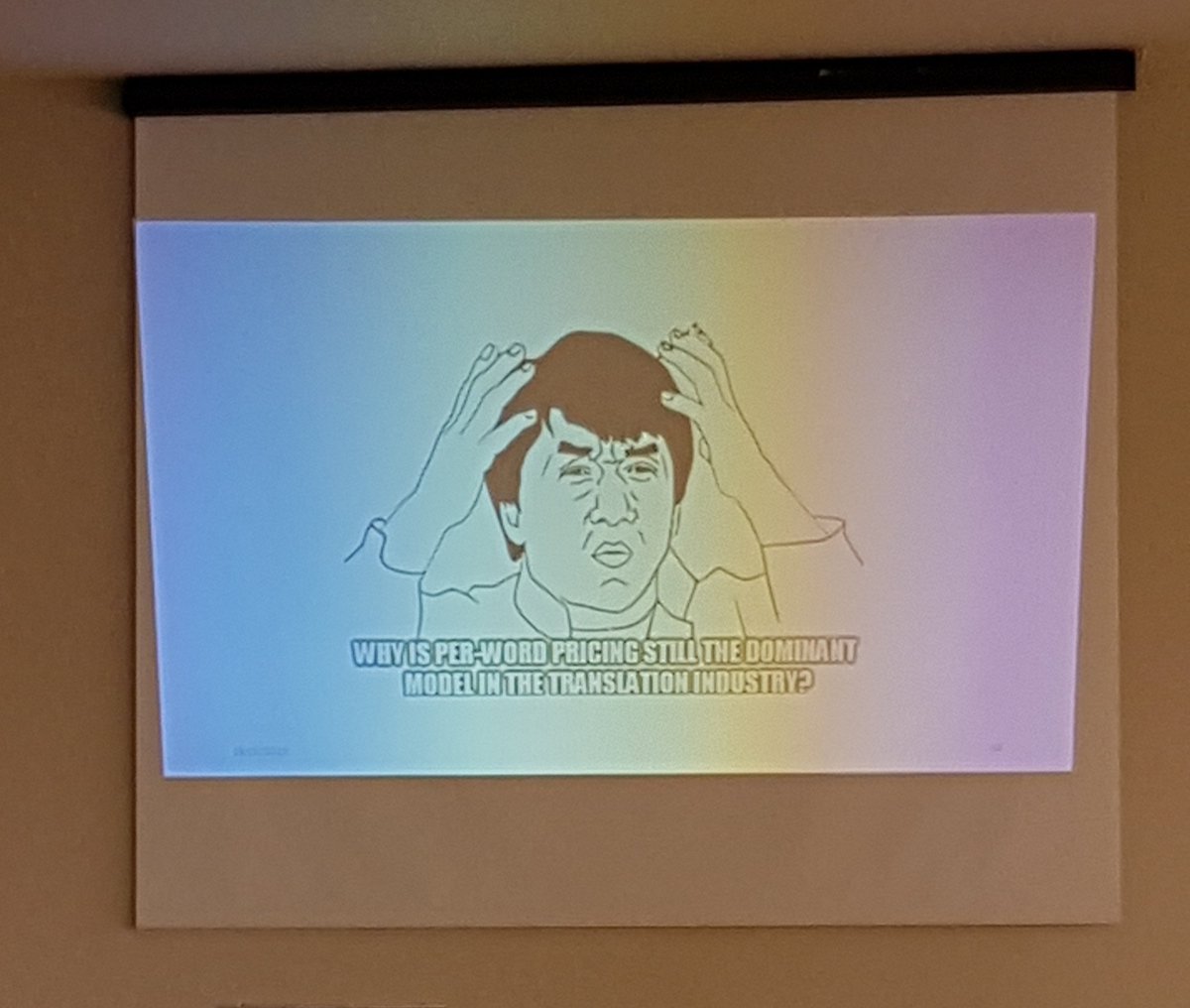 CarlaTranslates's tweet photo. Listening to @WordLo talk about terminology management, the difference between a word and a term, how to extract terminology, all the work that goes into it and how we should be charging for it. #aptradconf2018 #xl8 #aptrad https://t.co/LLKYA4Mym3