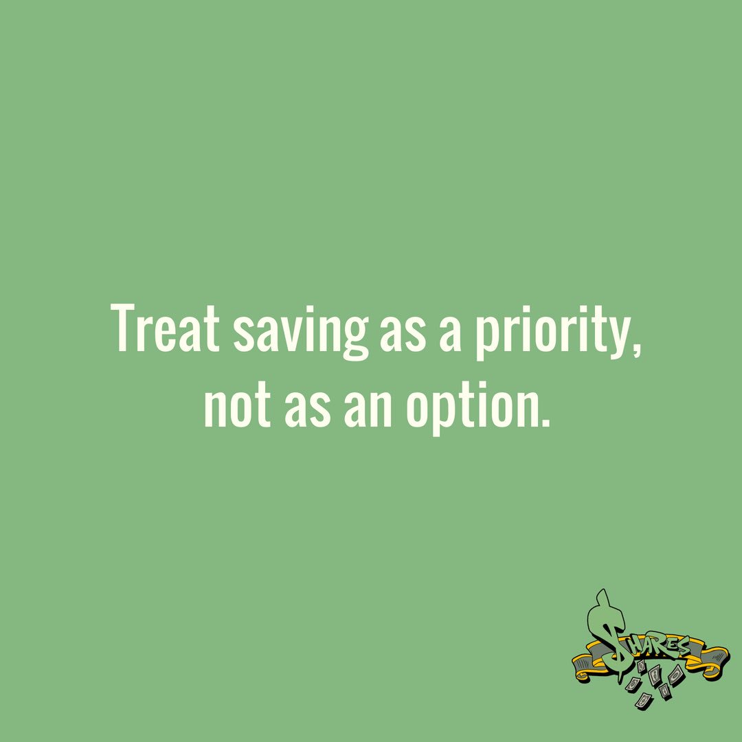 sharestv's tweet photo. Saving is a priority. #SharesTV https://t.co/bMDhUpvJxz