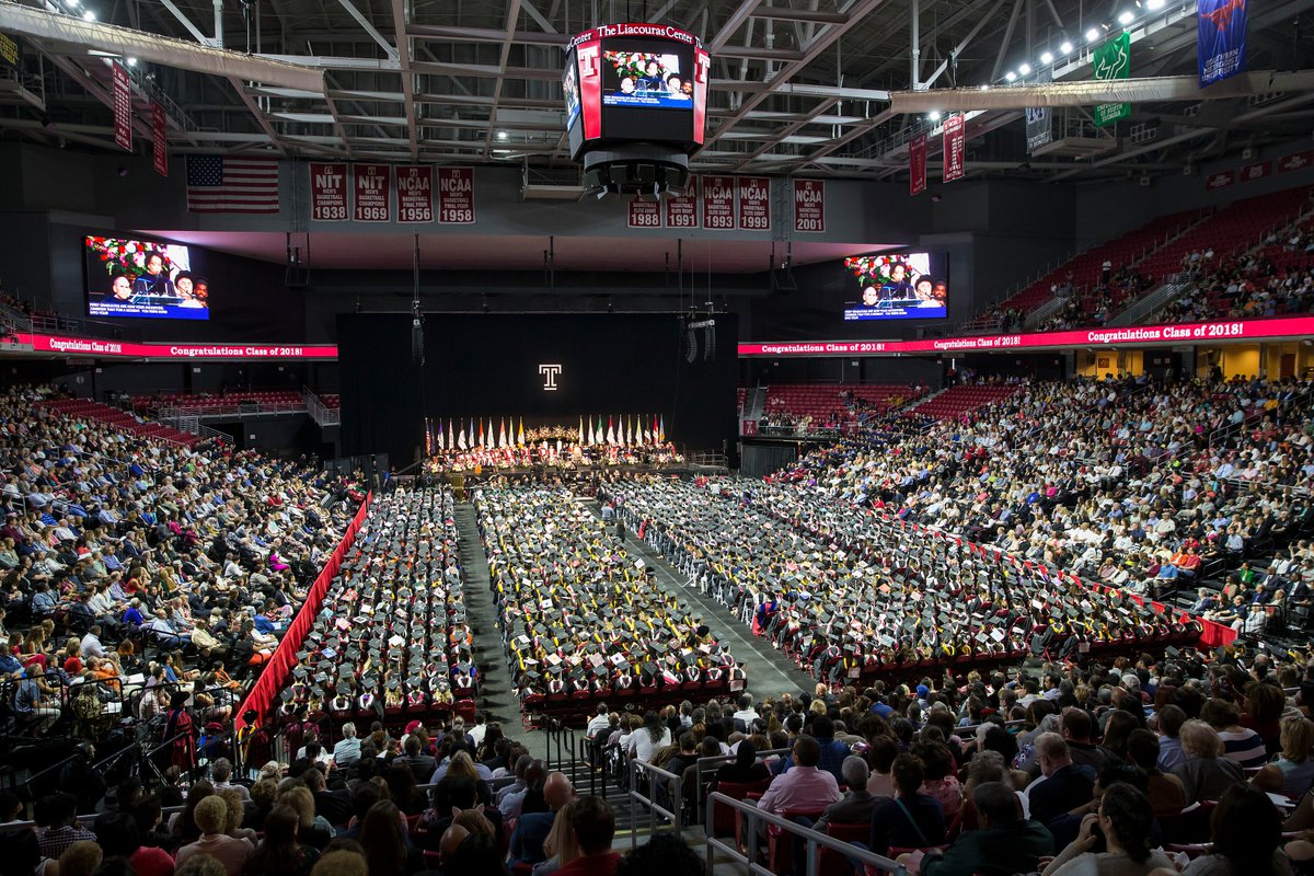 admissionsTU's tweet photo. 2,698 transfer students graduated from Temple in 2018. Are you next? #ETD2018 #NextStopTemple https://t.co/2k3PhJZ7ZX