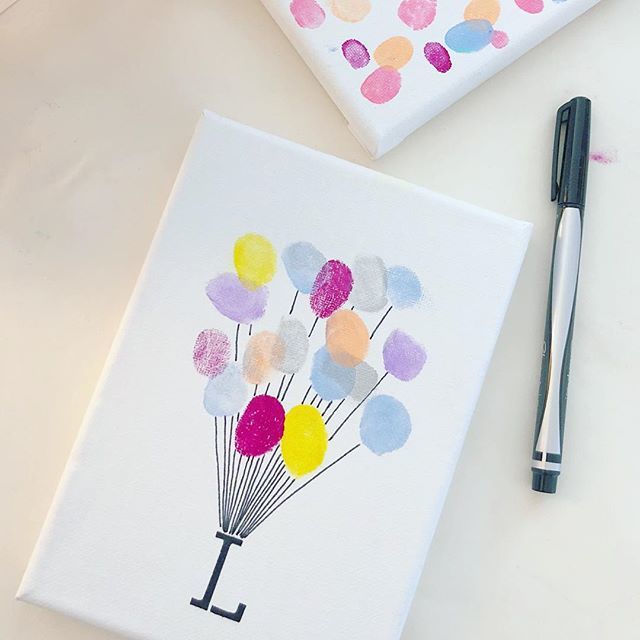BlueBeanStudio's tweet photo. In waiting mode and came across this photo, which makes me smile just thinking back to a recent afternoon celebrating a sweet girl and getting little fingers dirty with fun 🎈#fingerprintart. #happyfriday #fbf https://t.co/N3t7XVN2gk https://t.co/MqNh4c78PE