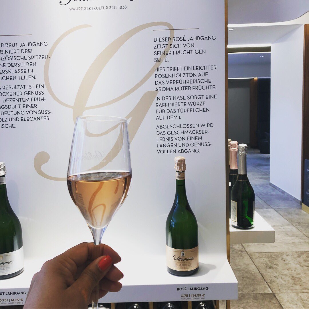 ShehnazinLondon's tweet photo. This day just keeps getting better. Fantastic German sparkling wine tasting (champagne quality) 15 min walk from our ship #VikingVidar #Geldermann #sparklingwine #sekt #MyVikingStory @VikingCruisesUK https://t.co/Ui412TAGwK