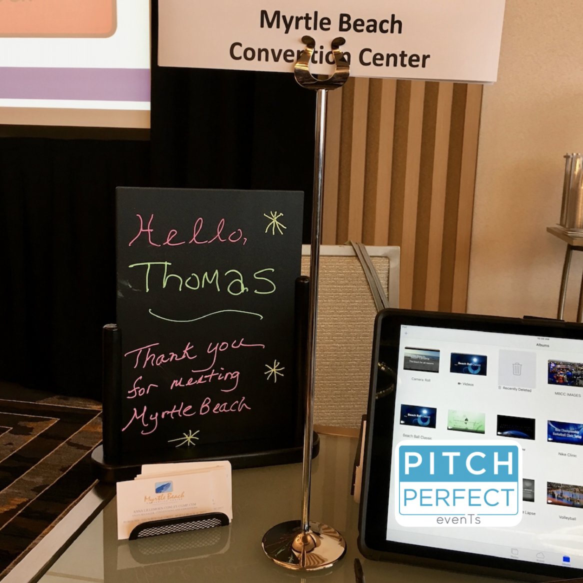 ___PitchPerfect's tweet photo. SOUTHERN HOSPITALITY AT ITS FINEST! Thank you Myrtle Beach Convention Center for the Wonderful Welcome. It was a pleasure meeting you Anna Lillemoen-Conley, CEM, CGMP and we hope to see you again soon, in Myrtle Beach, South Carolina. 
Our Address Is Anywhere You Want Us To Be! https://t.co/9uspioQ6cu