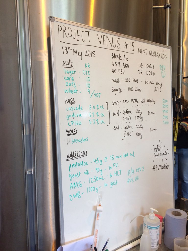 Imogen_Ramsey1's tweet image. Really enjoyed our day of brewing at Brewsters as part of Project Venus, with @AliceBatham leading the way - can’t wait to see the finished product 🍻#PVNextGen #brewsters #brewingstudents #PhDlife