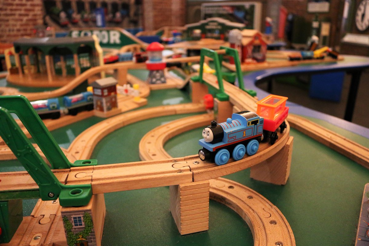 PghKids's tweet photo. All aboard! Journey to the Island of Sodor at opening weekend of Thomas &amp; Friends™: Explore the Rails! Learn all about the exhibit at https://t.co/vjei7LGyC0. #explorewiththomas https://t.co/0Vajxrtlds