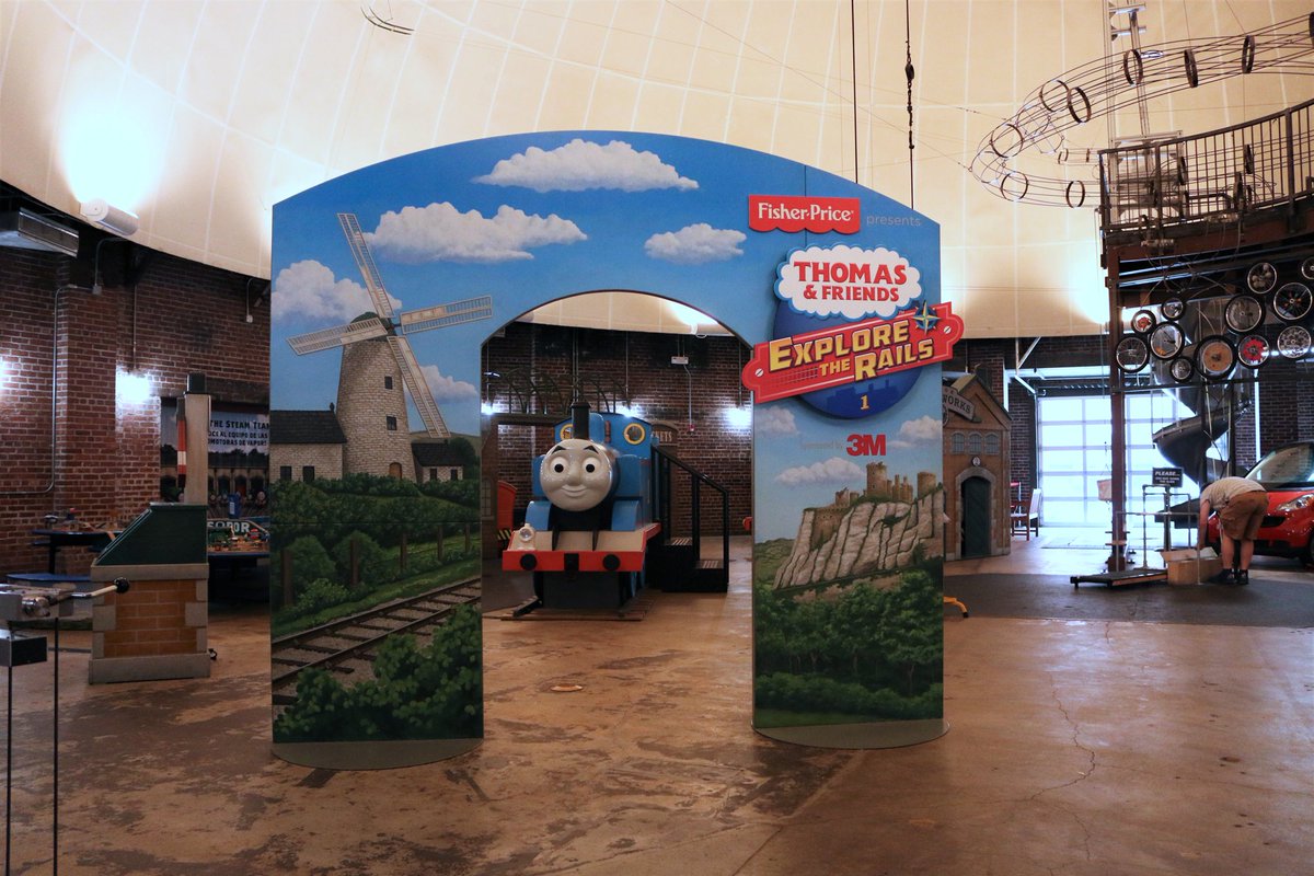 PghKids's tweet photo. All aboard! Journey to the Island of Sodor at opening weekend of Thomas &amp; Friends™: Explore the Rails! Learn all about the exhibit at https://t.co/vjei7LGyC0. #explorewiththomas https://t.co/0Vajxrtlds