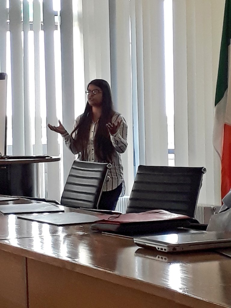 ITN_RAMP's tweet photo. We are now listenning to @swati_biology from @essneutron and she's explaining why she will use #neutron #crystallography in her #RAMPproject #PhD. https://t.co/vfZlGxy7L2