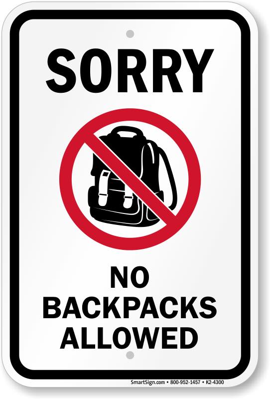 SANDHILL1801's tweet photo. Please be advised - District policy NO backpacks for rest of school year! Effective immediately! https://t.co/2ejXIqGTcM