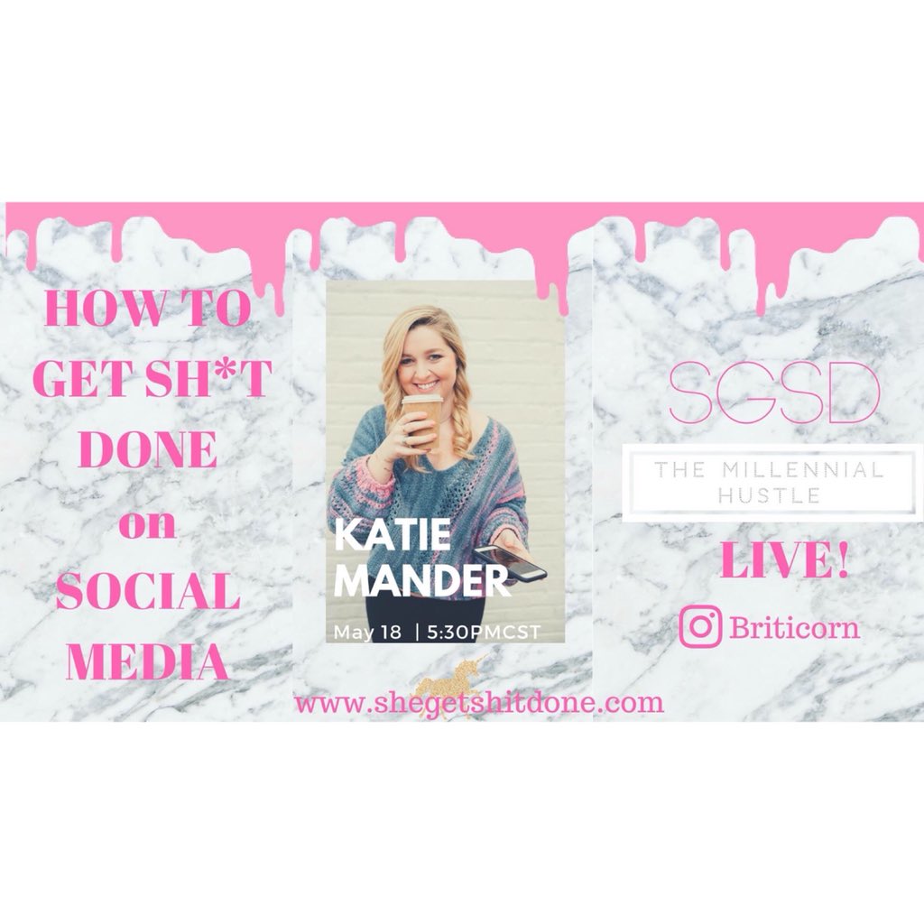 SheGetShitDone's tweet photo. Frustrated w Social Media?🙋🏽‍♀️ Learn how to Get Sh*t Done-Social Media with our special guest &amp; owner of @girlcrushco 👑 
Social media game STRONG. You won't wanna miss it!🔥Oh, find out where to watch it in the SGSD SQUAD! #linkinbio
#inspiration #motivation #femalehustle https://t.co/8r4Z1sXrQ8