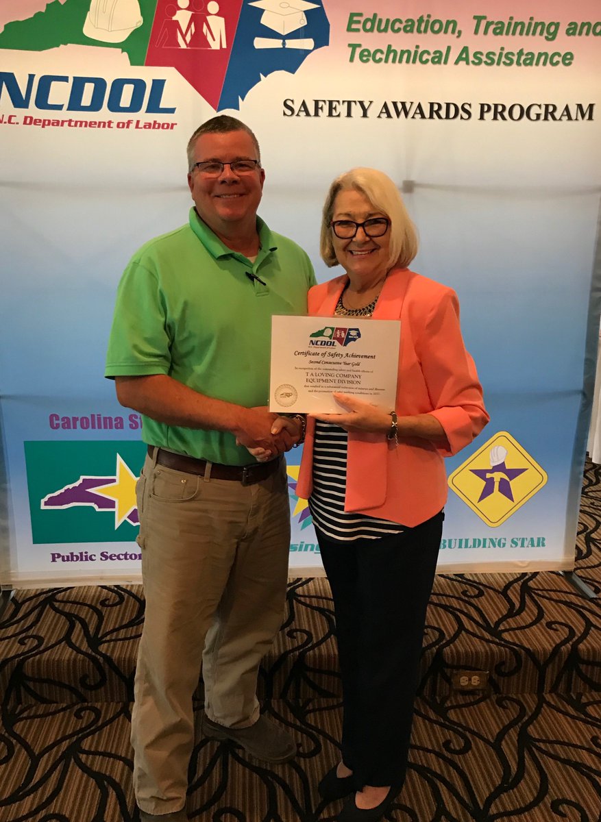 TALoving's tweet photo. Our core value of "Safe Work Or No Work" is a top priority at T.A. Loving Company. Congratulations to the Building Division and Equipment Division for their safety efforts! #SafeWorkOrNoWork #SafetyCulture https://t.co/PqCoWXbOkW