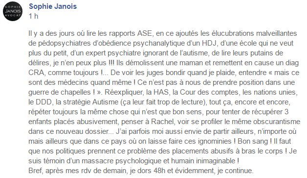 mag_pignard's tweet photo. I🙀l est urgent de former les #juges à l'#autisme, pour mettre fin au massacre de milliers de familles au nom de la #psychanalyse, et au règne par la terreur de la part de l'#ASE @AdrienTaquet @s_cluzel @NBelloubet @JanoisAvocat https://t.co/WqTAfD5ZGg