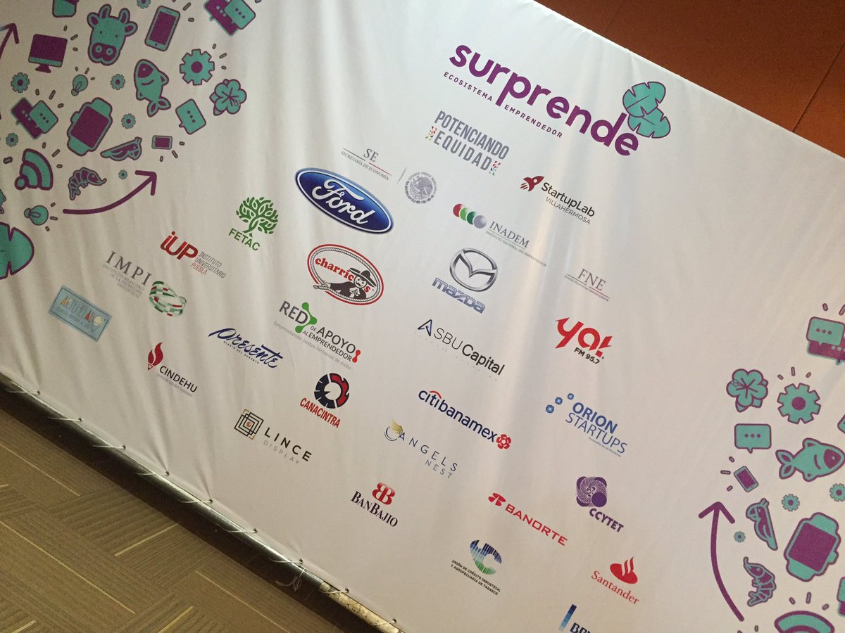 SbuCapital's tweet photo. Ya estamos en @surprende2018 😍 Nos trajimos a nuestro director de SBU Chile @tomas_dnk, @Puflea y @rebecastax de SBU México para platicar sobre internacionalización en #Latam.  #vc #comunidad #sureste @StartupLabMX https://t.co/ruXuRQeQJx