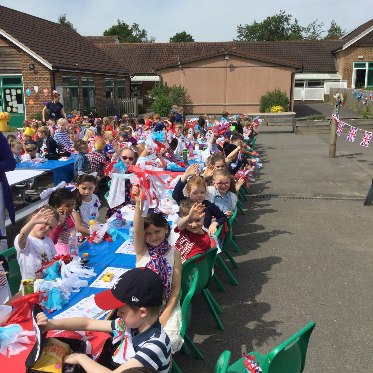 A wonderful day of Royal Wedding related activities, topped off with a super Street Party! The children had a fantastic time and looked so smart in all their clothes #RoyalWedding2018