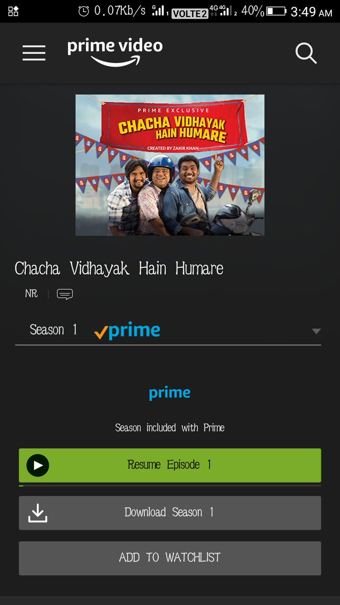 Instead of sleeping at almost 4:00 am started watching @Zakirism's #chachavidhayakhainhumare on @PrimeVideoIN