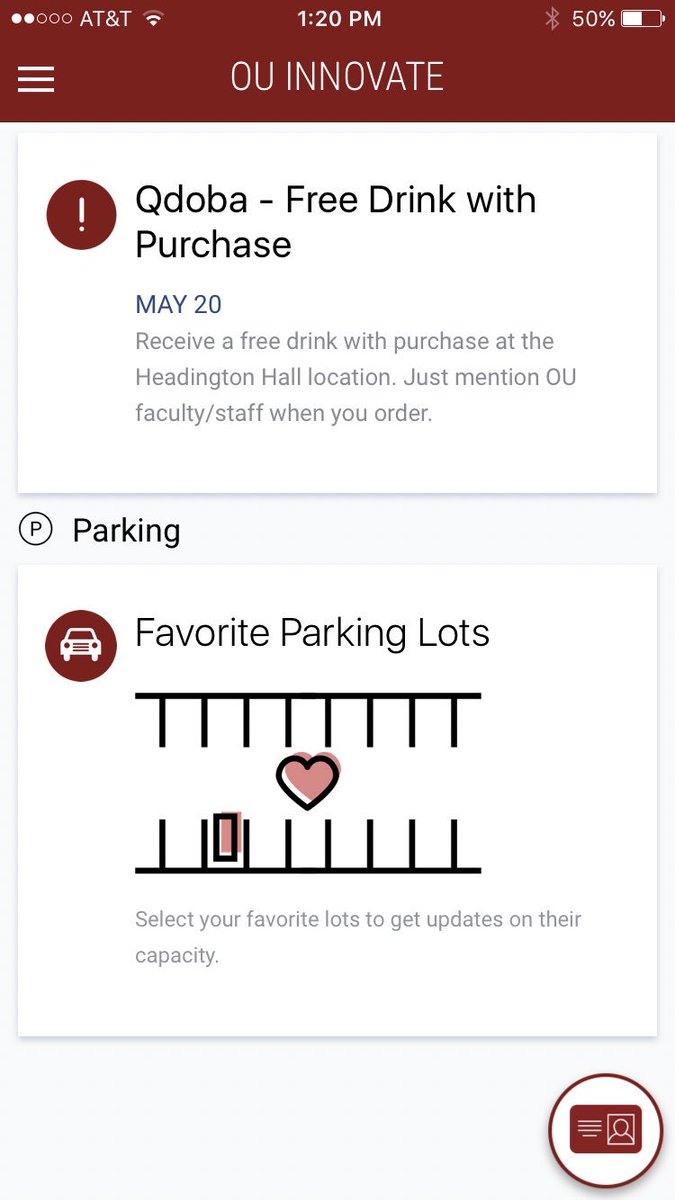 Download OU Innovate for the latest in employee discounts like this offer from Qdoba (Headington Hall location). #OUDiscounts