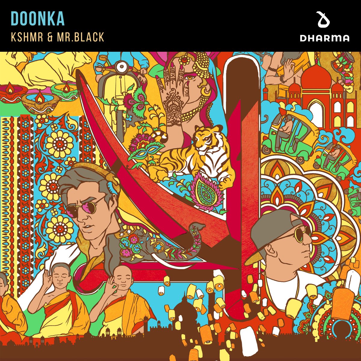 DharmaWorldwide's tweet photo. The moment you've all been waiting for is finally here! @KSHMRmusic &amp; @mr_black_music newest song #DOONKA is OUT NOW! 

Listen &amp; download here: https://t.co/vUzVO6Fjbk https://t.co/RFRsYjGqHG