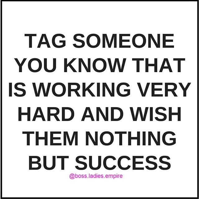 ThinkLife24's tweet image. Reposting @boss.ladies.empire: - via @Crowdfire 
Tag the people you know are working very hard and wish them nothing but success‼️🙌👑💖