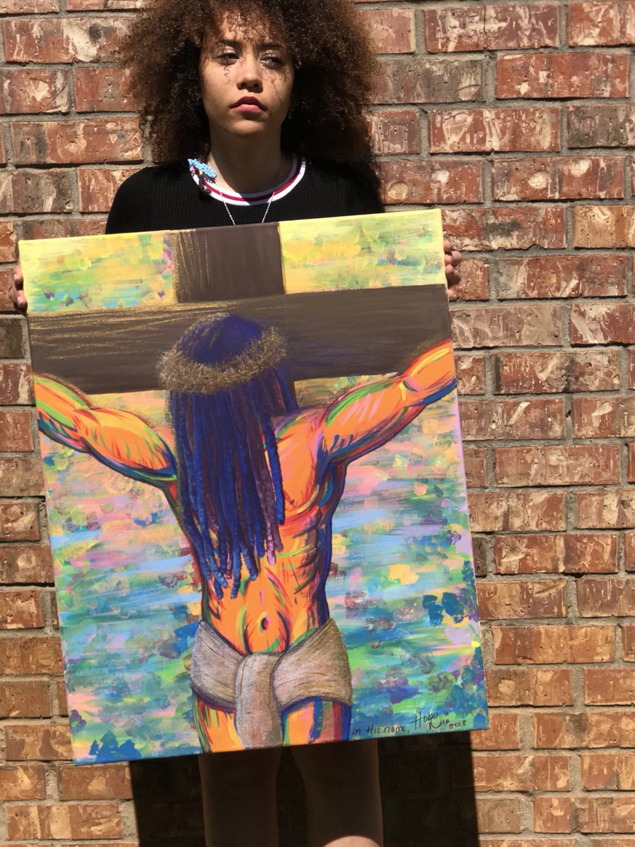 HobosART's tweet photo. can we make my Jesus painting go viral? #ForYourGlory https://t.co/DECoGuTQN6