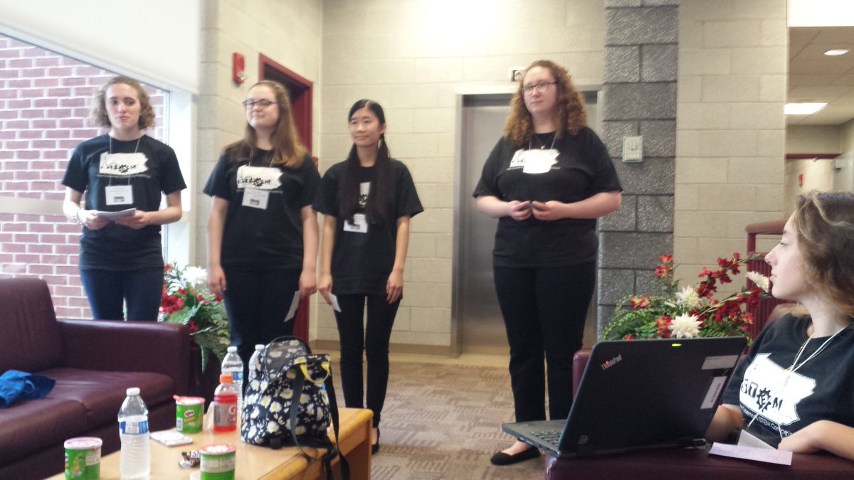 SueVoigt15's tweet photo. CAIU's regional STEM winner @LowerDauphin HS team prepping for their final presentation at state-wide @PAstemcomp #govstem18 @CapitalAreaIU @BethKirman https://t.co/s7ZYFPFqni