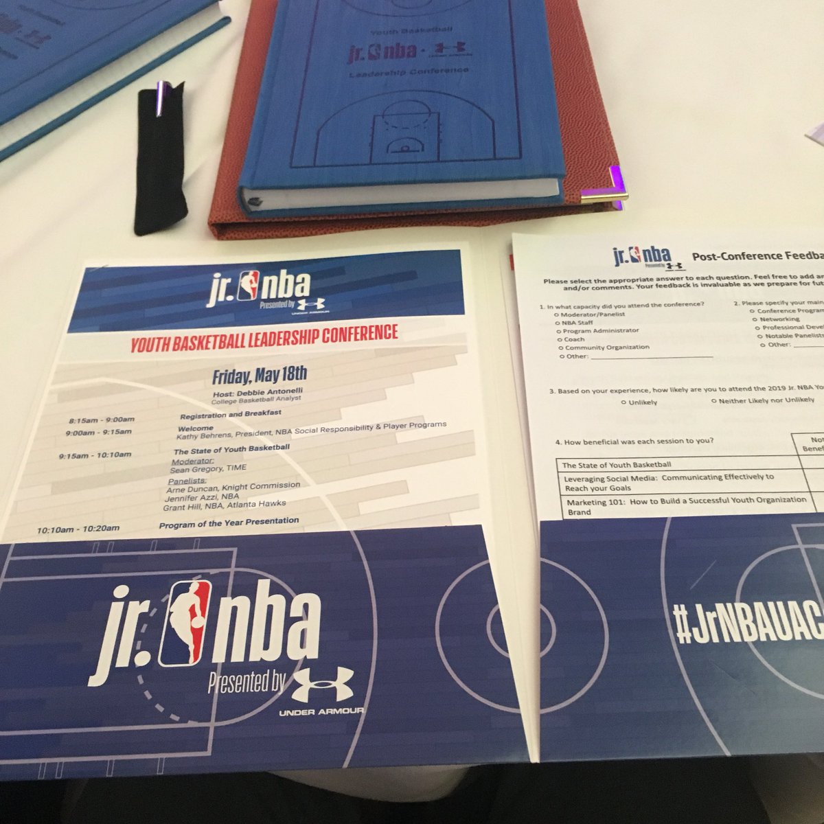 Excited for today’s sessions at the #JrNBAUAConference. #JrNBAFlagshipNetwork
#BeUltimate