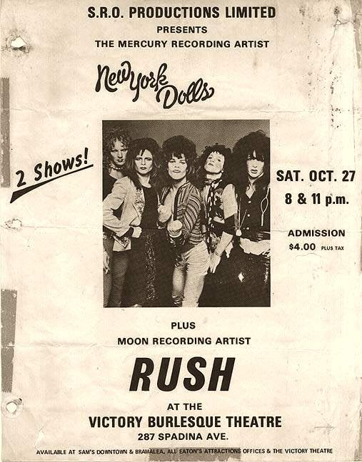 October 27, 1973, and Rush was opening for the New York Dolls....read more from Alex Lifeson's account here:
westendphoenix.com/may-2018-ghost…