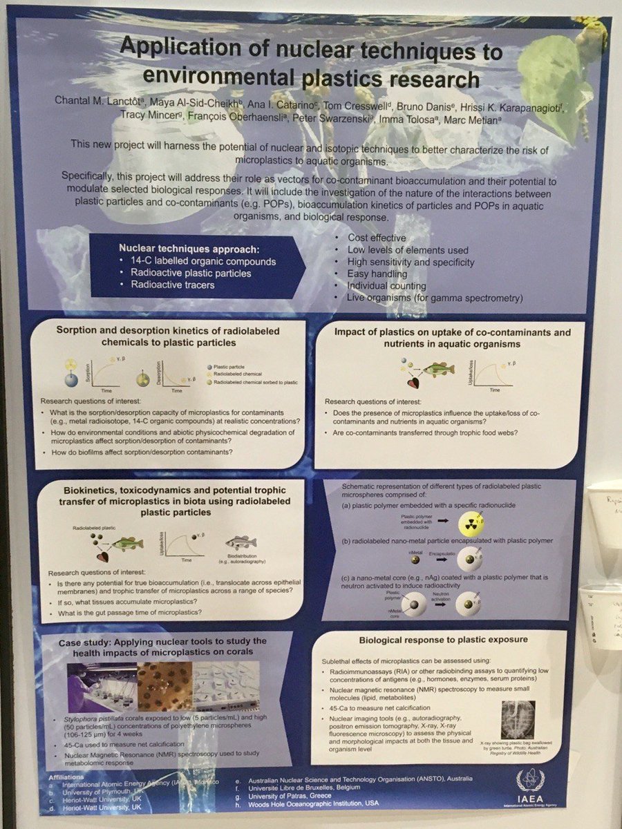 IAEANA's tweet photo. #IAEA #Environment Laboratories present their research findings on #plastics #biotoxins &amp; other contaminants at #SETACRome this week. #HarmfulalgalBlooms @SETAC_world https://t.co/yklWuebjmP