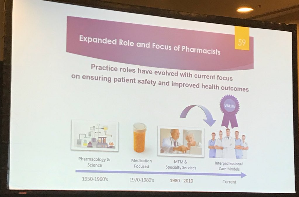 shellyspiro's tweet photo. Thanks @danbuffington for helping Dr. McGann @CMSGov slides @ASCPharm #ASCPForum bringing #Pharmacists into the interprofessional mix. https://t.co/Daa7Txbi0u