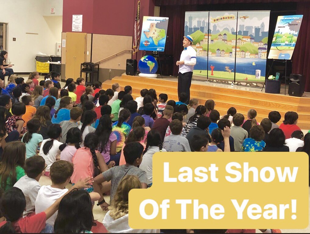 AustinWater's tweet photo. #DowserDan signing off! Thanks to the great audience @RoundRockISD #PatsySommer Elementary! #RRISD #AveryRanch #RoundRock https://t.co/XILpAloKBa