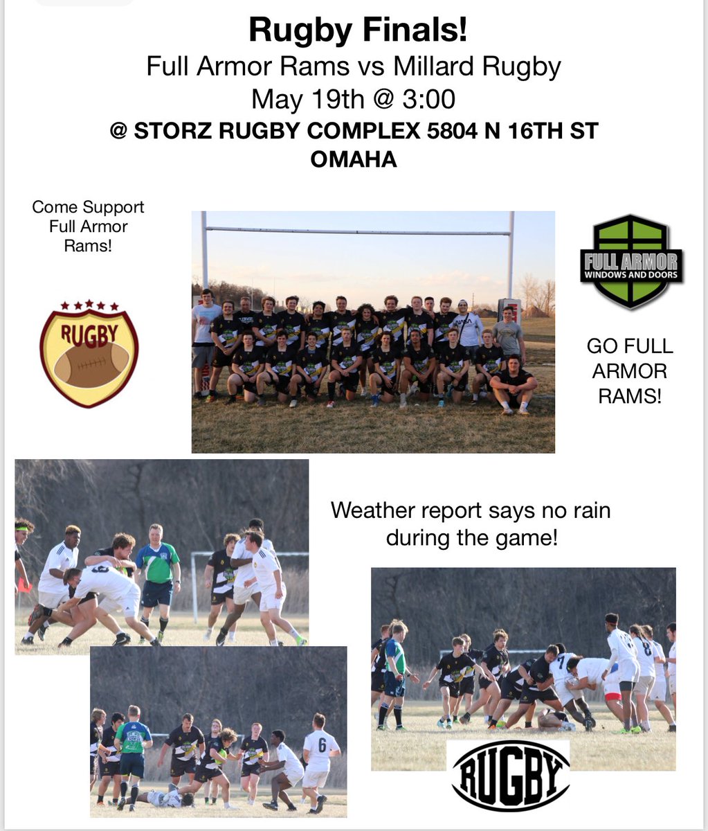 fullarmorrugby's tweet photo. Come support the Rams! #rugby https://t.co/ow7AJC3KIq