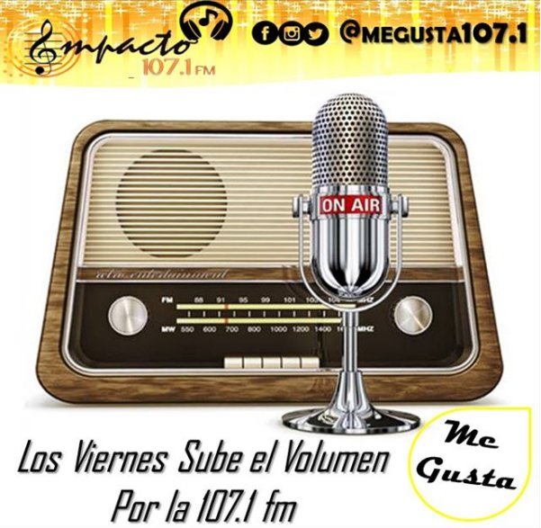 Megusta1071's tweet photo. Los viernes tienen nombre y son de la 107.1 fm IMPACTO.
Sintonizala y vive tu viernes en compañia de las voces mas experimentadas de nuestra ciudad marquesa.
#megusta #Radio #musica #concursos #sintonia #proyeccion #song #barinas #dial #programas #noticias #impacto #like4like https://t.co/JXSwtgtQlo