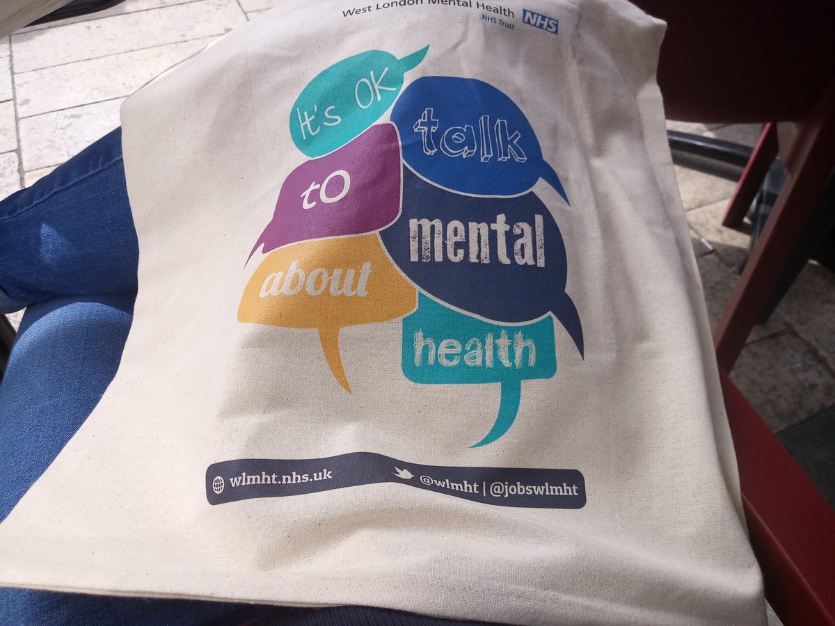MonarchBPD's tweet photo. Look what I've got!! Out and about in Hammersmith enjoying the sunshine.. Handy bags being handed out with helpful bits 'n' bobs inside all supporting our mental well being.. Well done @wlmht 

#MHAW18 #MentalHealthAwarenessWeek https://t.co/F0uSAIS2fp