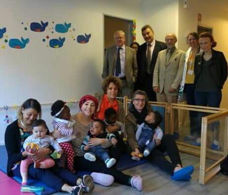 XavierPERICAT's tweet photo. Inauguration de la 1ère Maison d'Assistantes Maternelles "LesMoussaillons" à @VilleArgenteuil, une nouvelle #solutiondegarde avec @GMothron! https://t.co/yPi9reUI7Z