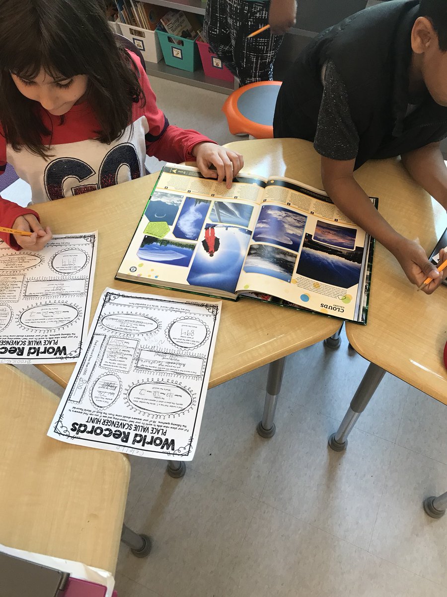 MrsAMatthewsWES's tweet photo. Enjoying applying our knowledge of place value while researching world records! 🥇🥈🥉 https://t.co/sQumfFVlGJ