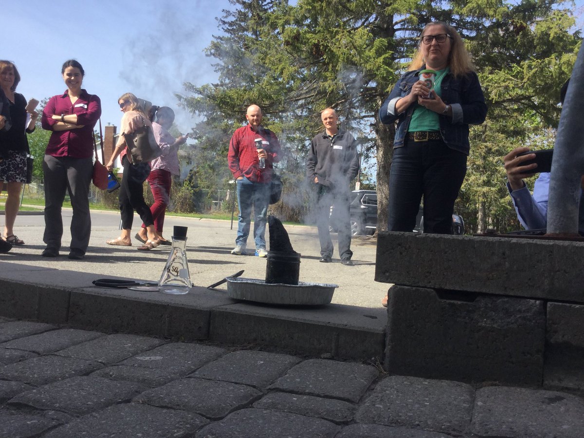 mrclark21ca's tweet photo. Carbon snake.  Grade 9 chem demos @ocsbScience #ocsbScience @SGambarotto https://t.co/gledHHHTkh