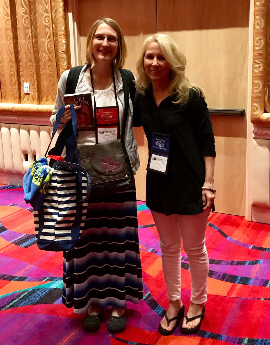LoriLFoster's tweet photo. This lovely reader won my raffle tote during “speed dating” at #RTConvention in Reno, and every reader got a copy of Worth the Wait. 🤗 The BEST part of the RT con is the truly wonderful readers! https://t.co/XFCS806uE1