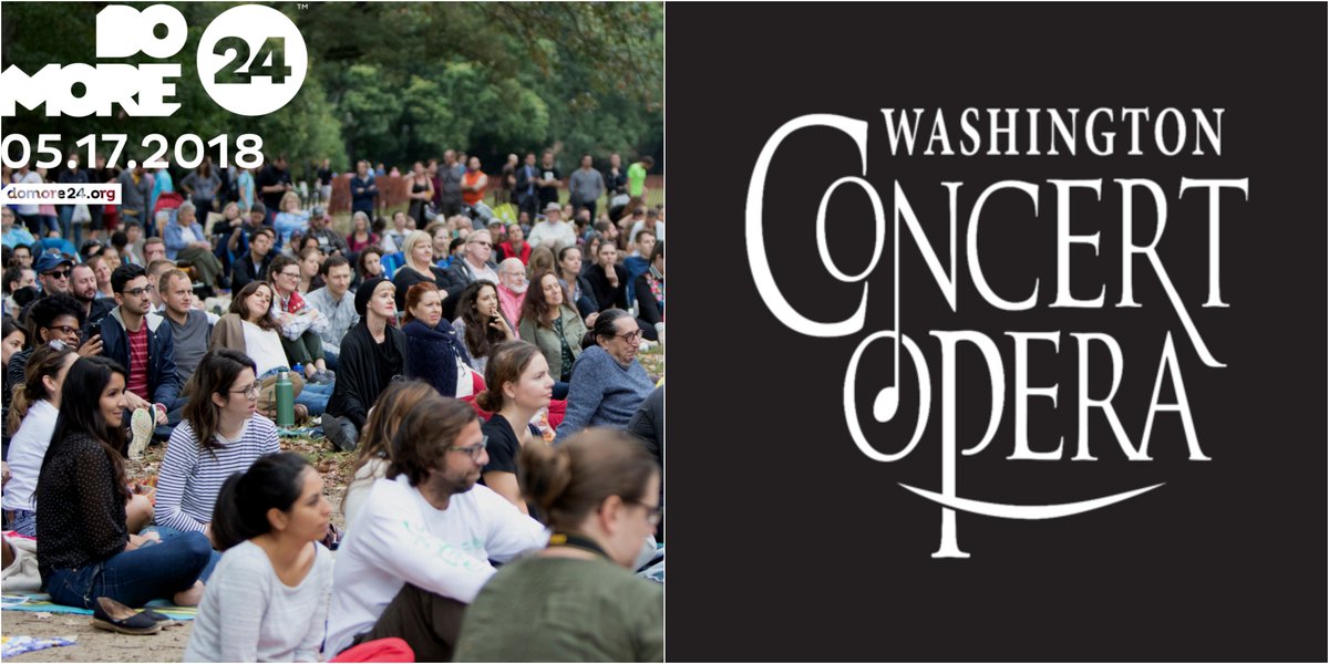 DCConcertOpera's tweet photo. It’s still #DoMore24 Day! You have until NOON today to give toward our campaign. All funds raised will directly support the Second Annual #OperaOutside concert in Meridian Hill / Malcolm X Park, October 2018! Visit https://t.co/URpQr6EMZ2 participate! https://t.co/R6AAQKrgUu