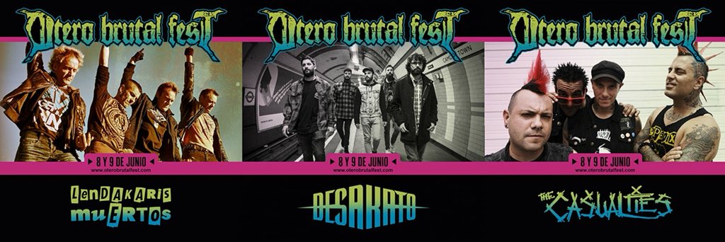 OBF13's tweet photo. ⚠TIENES YA TU ENTRADA?⚠

El viernes 8 de Junio no te pierdas el mejor punk en el #OBF18. The Casualties, Desakato y Lendakaris Muertos por solo 19 euros

https://t.co/HWA4ic8hfN

#OteroBrutalFest #OBF18 #BandasOBF18 #metal #hc #deathmetal #deathcore #thrash #punkrock #Oviedo https://t.co/U2OvLyHfUF